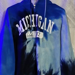 Michigan zip up hoodie
